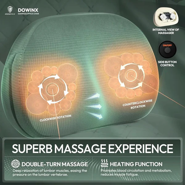 Dowinx HEATED MASSAGE SERIES MB38 GREEN (Fabric) 2