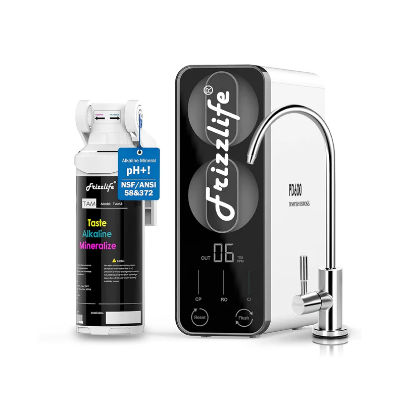 Frizzlife 600 GPD Tankless Reverse Osmosis System – Alkaline, PD600-TAM3 3